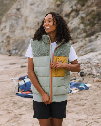 Inspire Recycled Insulated Vest - Pistachio - Lifestyle