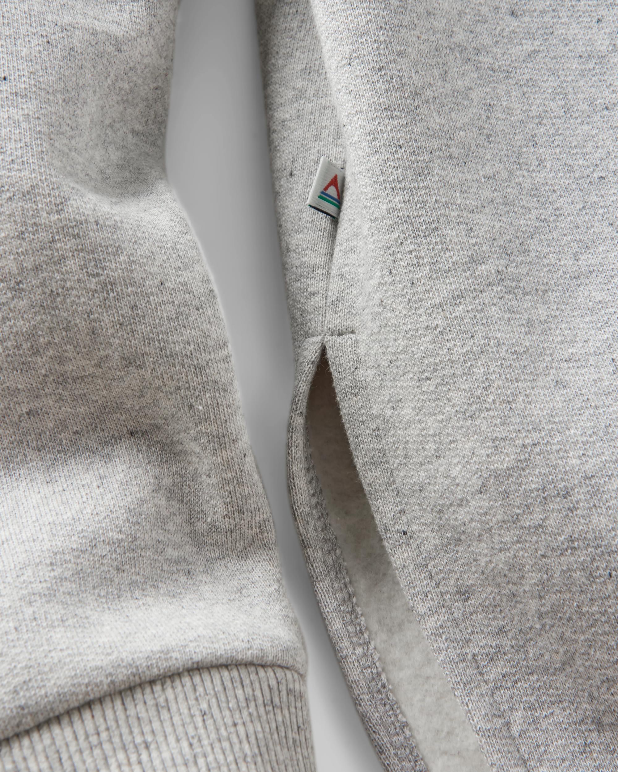 Wander Recycled Cotton Marl Hoodie - Grey Marl - Flatlay