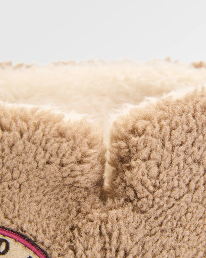 Hideaway Sherpa Fleece Slipper - Biscuit - Flatlay