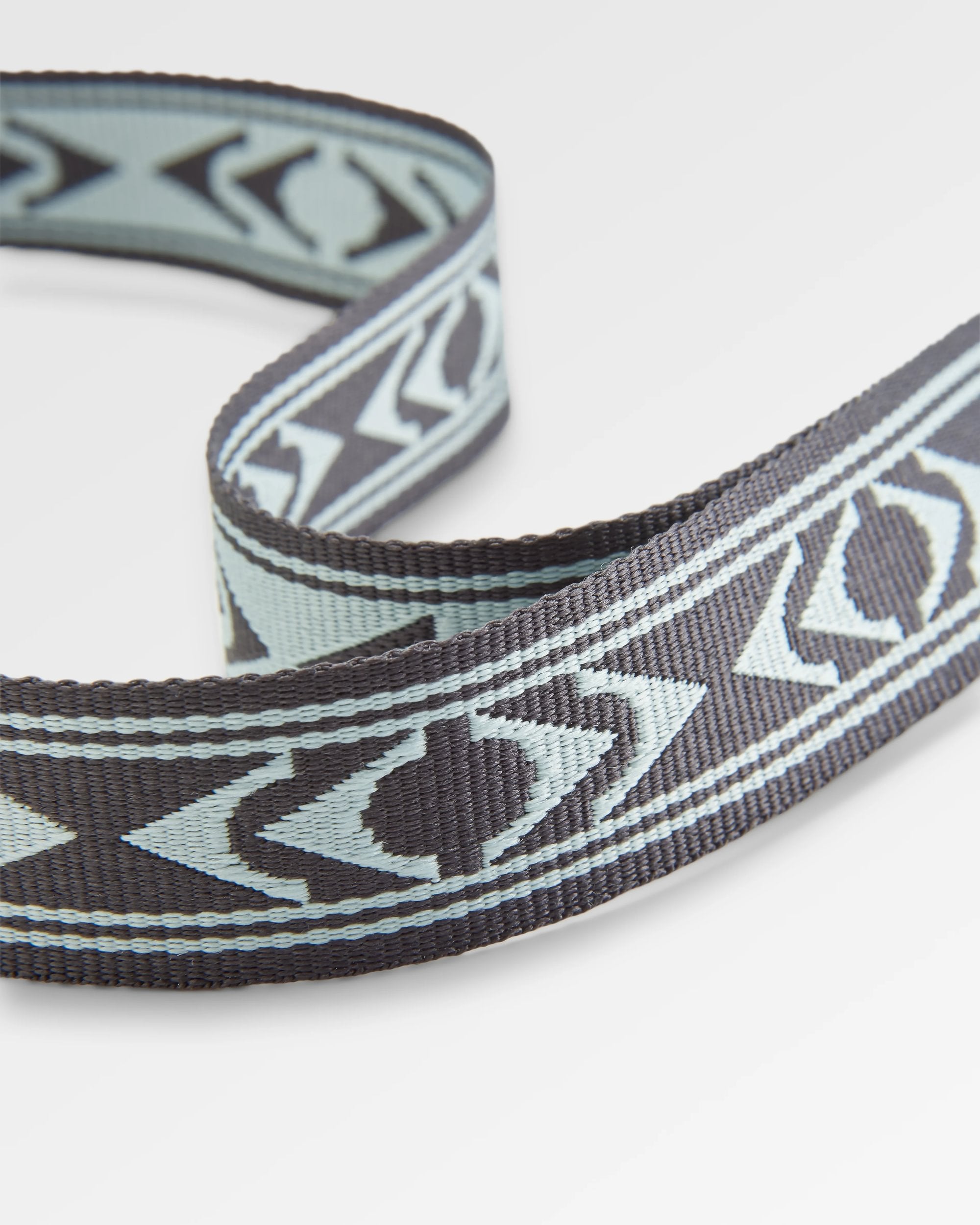 Travel Lanyard - Stepping Stone - Surf Spray/Charcoal - Flatlay