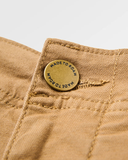 Lakeside Cargo Cotton Short - Caramel - Flatlay