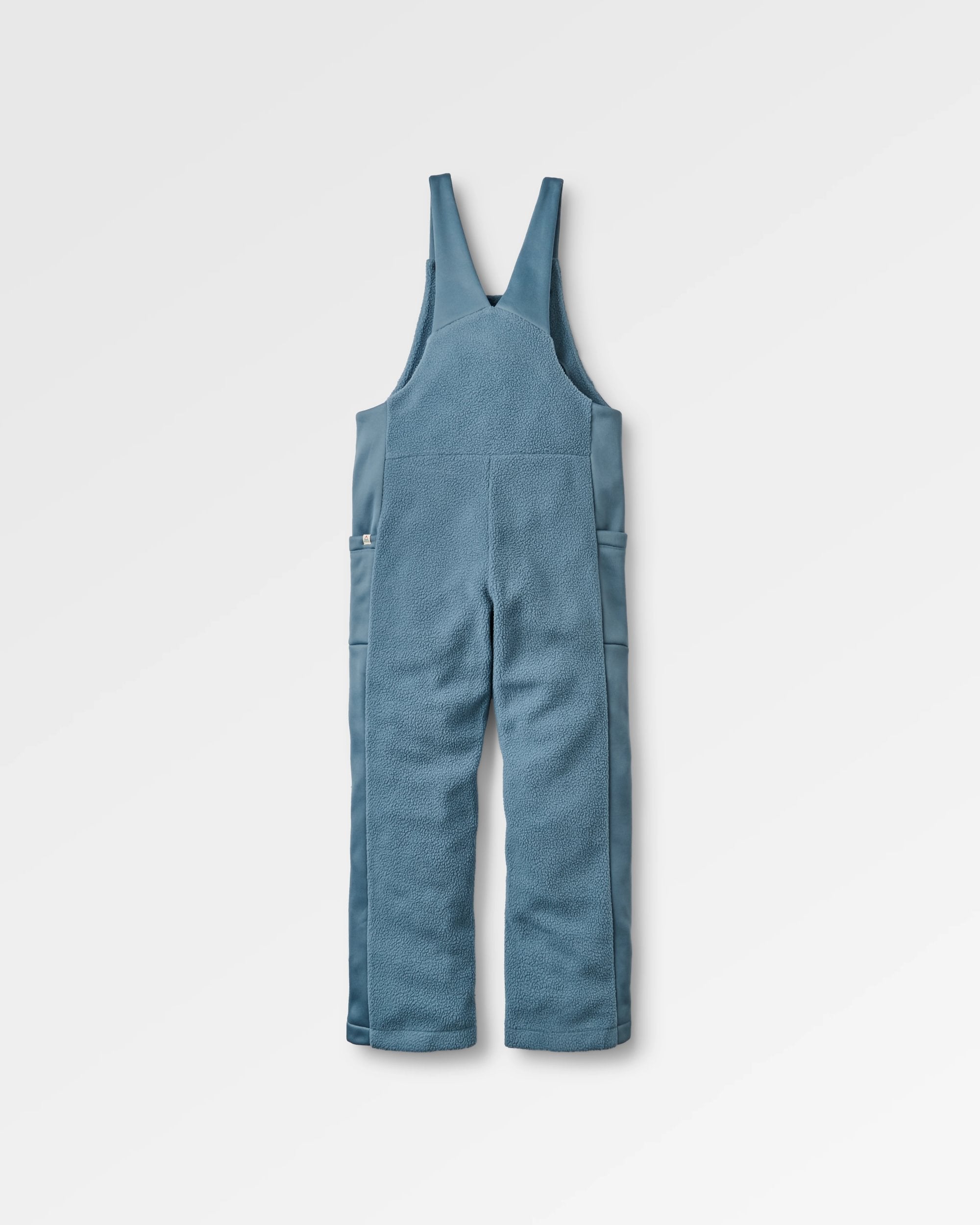 Campout Fleece Dungaree - Stormy Blue - Flatlay