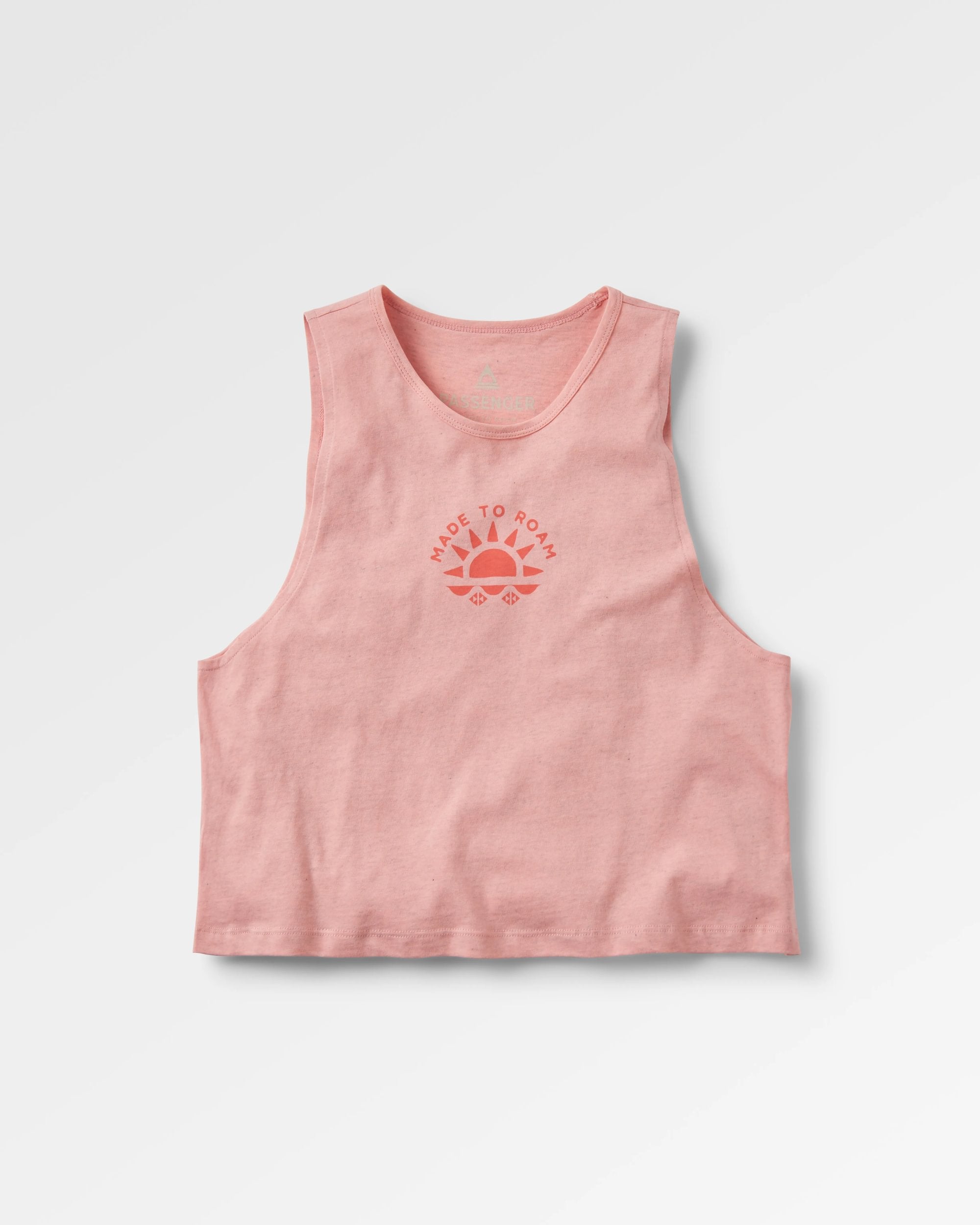 Sunburst Organic Vest - Soft Shell Pink - Flatlay