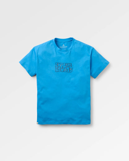 Beyond Relaxed Fit T-shirt - Marine Blue - Flatlay