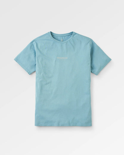 Passenger Recycled Cotton T-Shirt - Arctic - Flatlay