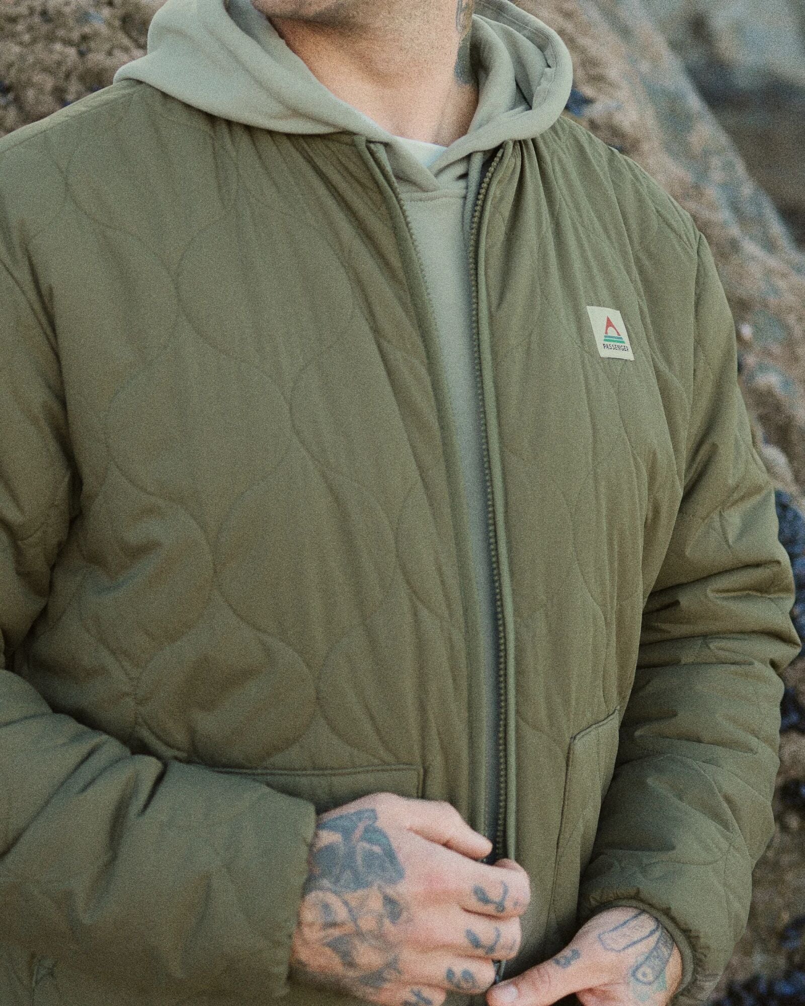 Hytte Recycled Fleece-lined Jacket - Dusty Olive