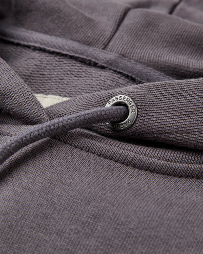 Dune Relaxed Fit Hoodie - Charcoal - Flatlay