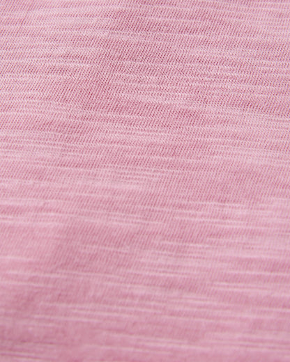 Laidback Recycled Cotton T-shirt - Pink Haze - Flatlay