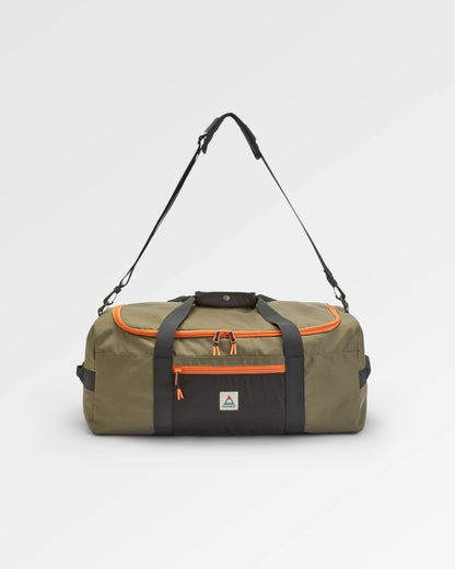 Boondocker Recycled 30L Duffel - True Black/ Khaki - Flatlay