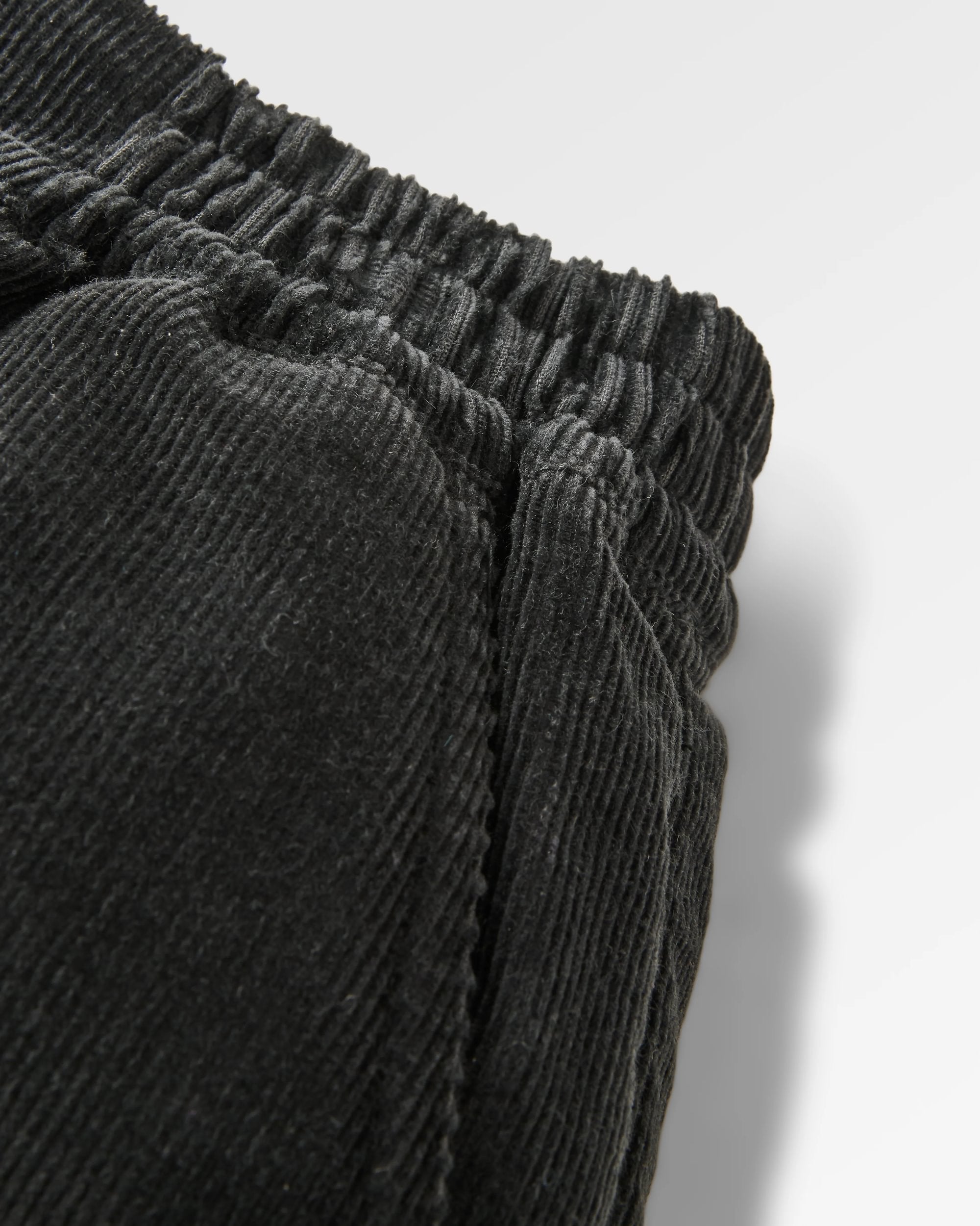 Someday Organic Cotton Corduroy Trouser - Black - Flatlay