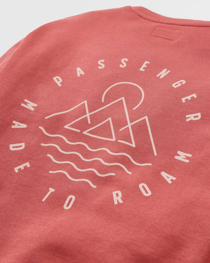 Escapism Sweatshirt - Redwood - Flatlay