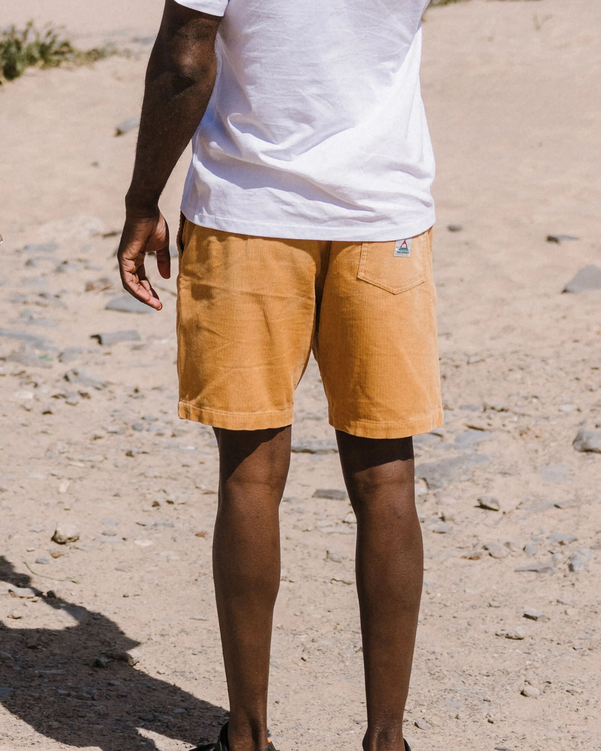 Drifter Cord Short - Spruce Yellow - Lifestyle