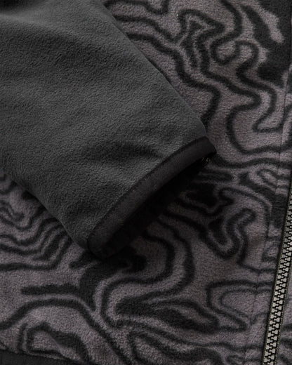 Set Off Polartec® Full Zip Fleece - Strata Swirl Black - Flatlay
