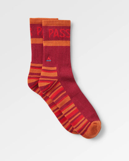 Tahoma Active Socks - Red Ochre