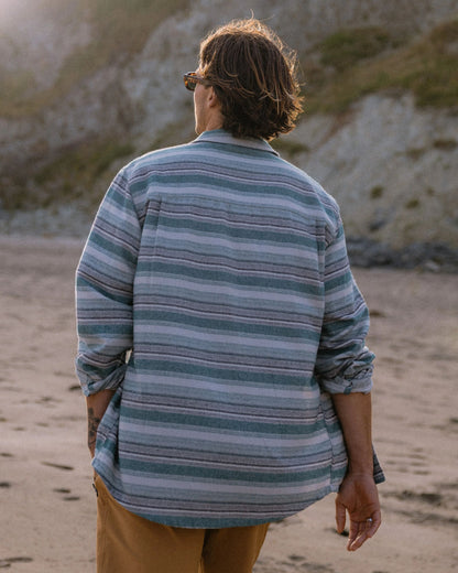 Backcountry Stripe Light Shirt - Grey Marl/Mediterranean Stripe - Lifestyle
