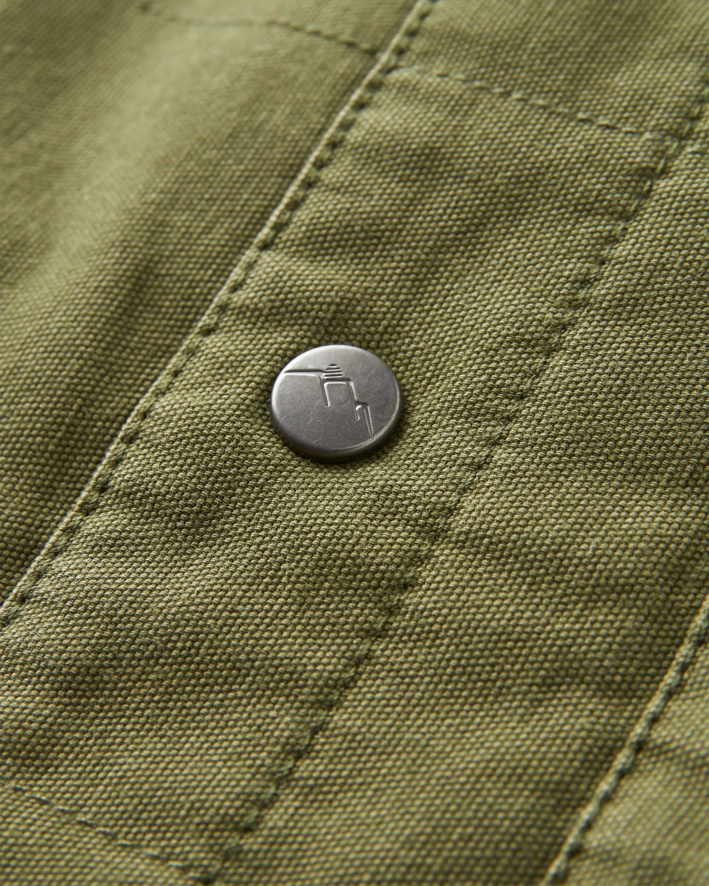 Taranaki Canvas Quilted Overshirt - Khaki - Flatlay