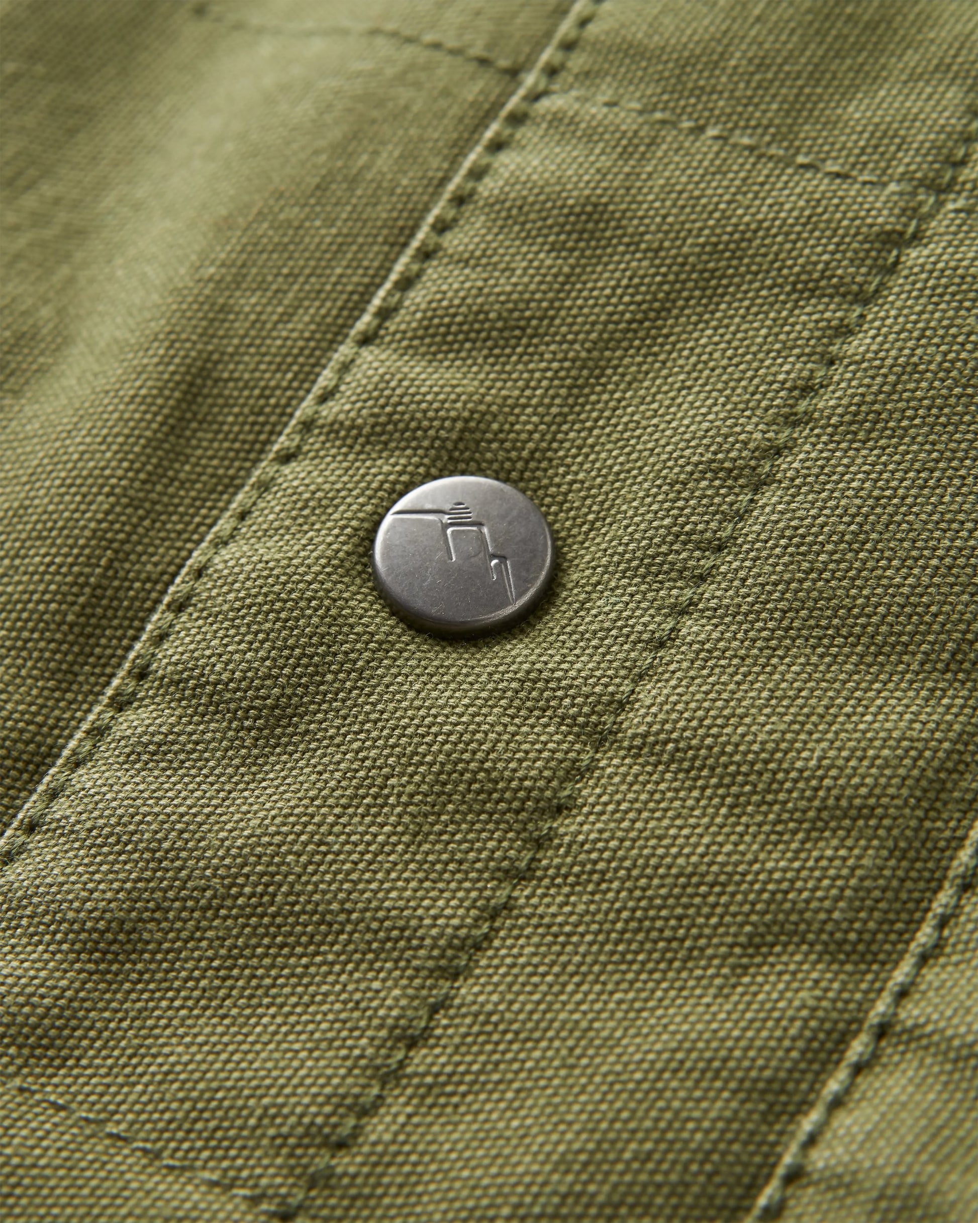 Taranaki Canvas Quilted Overshirt - Khaki - Flatlay