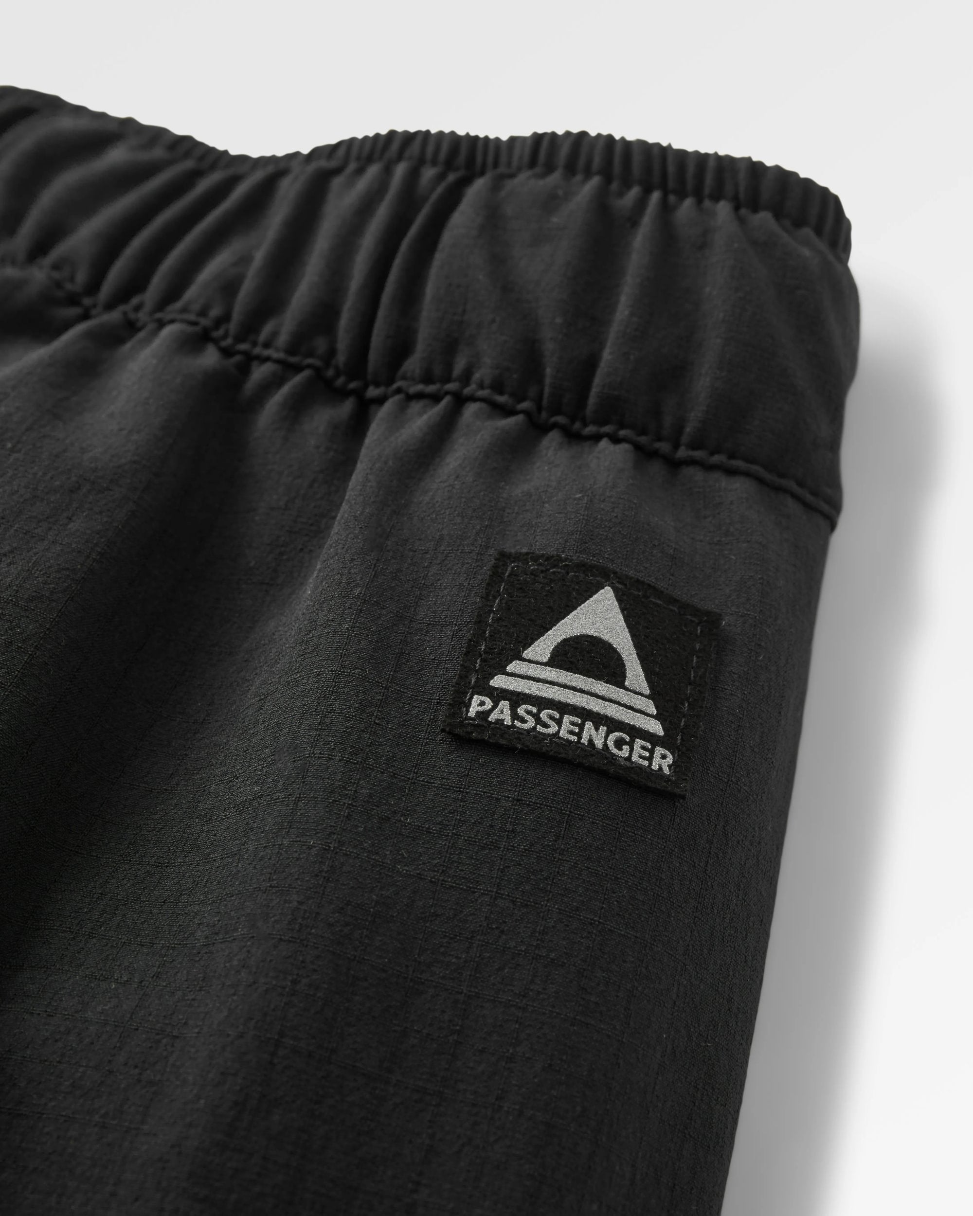 Sandstone Recycled Active Trail Short - Black - Flatlay