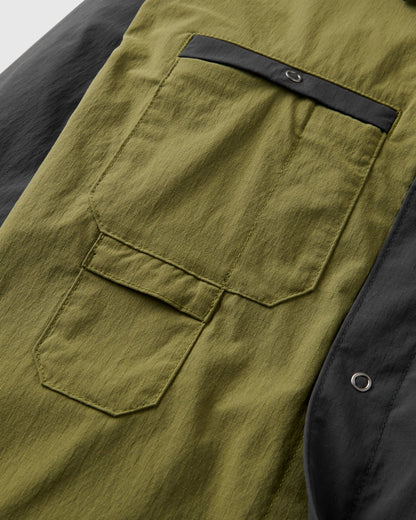 Patrol Ripstop Utility Shirt - Faded Black/Khaki - Flatlay