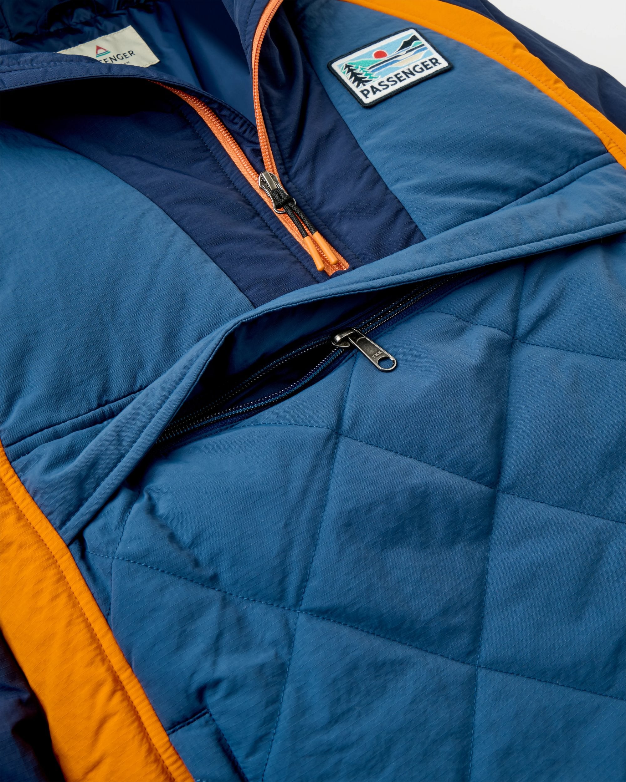 Ocean Insulated Anorak - Rich Navy/Dark Denim - Flatlay