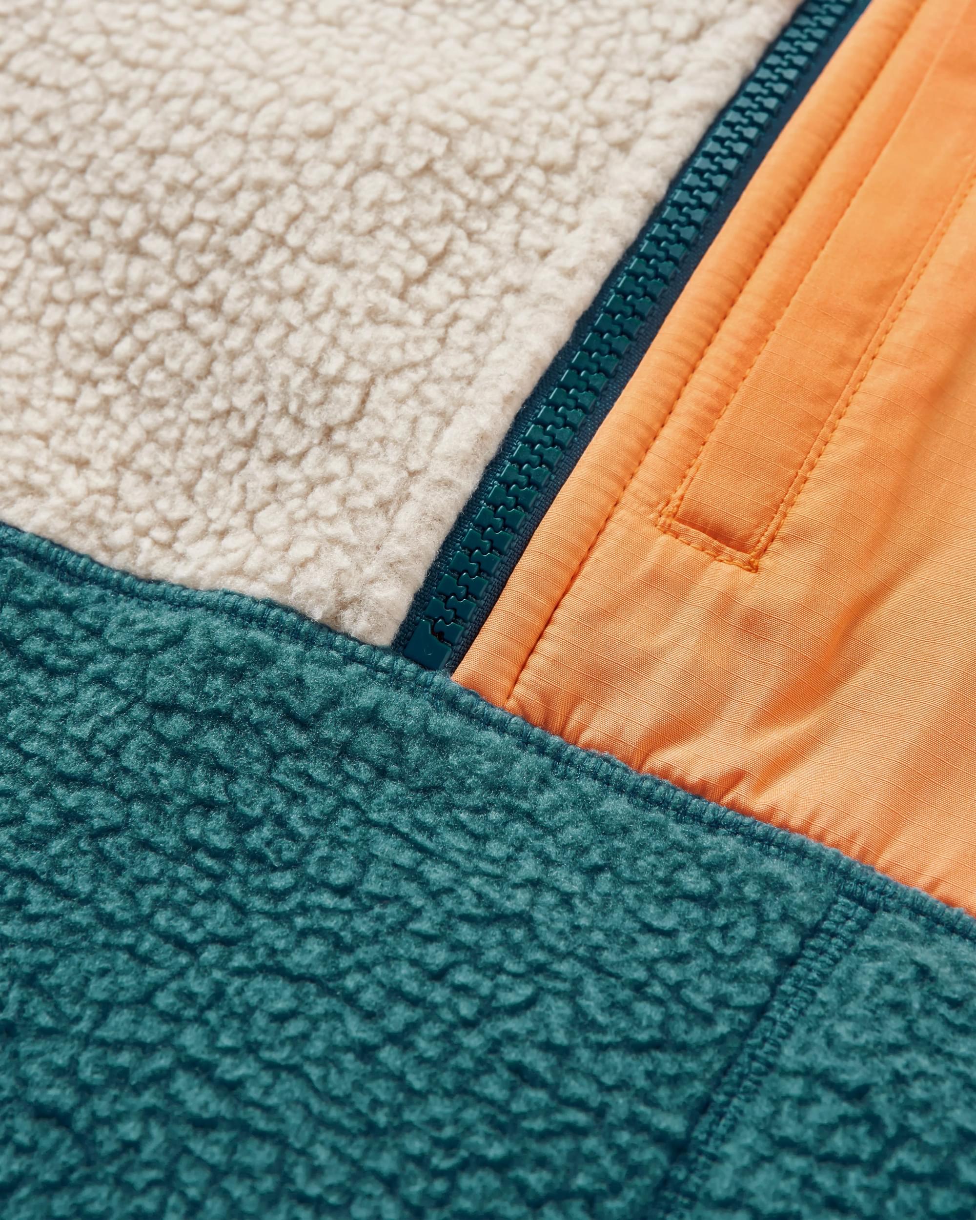 Home Recycled Sherpa Fleece - Mediterranean - Flatlay