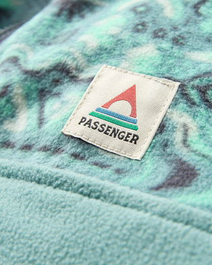Set Off Recycled Polar 1/4 Zip Fleece - Elemental Geo Arctic