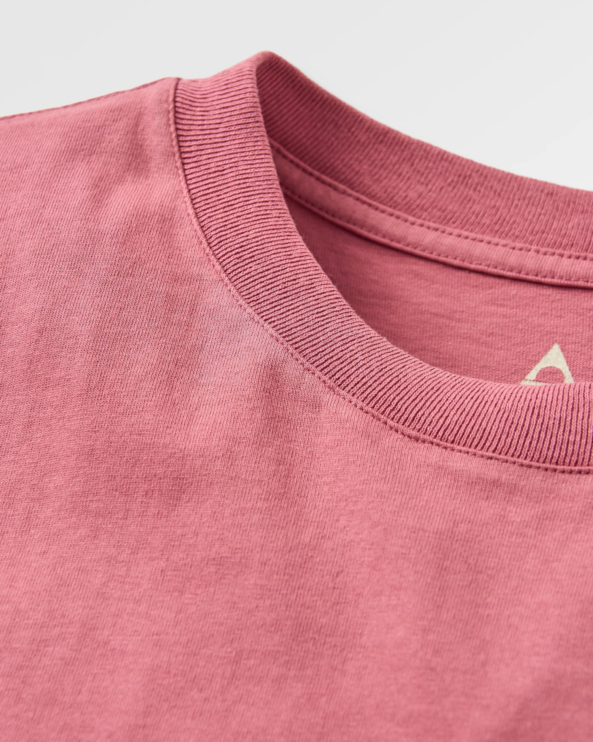 Heritage Recycled Relaxed Fit T-Shirt - Mauve Dusk - Flatlay