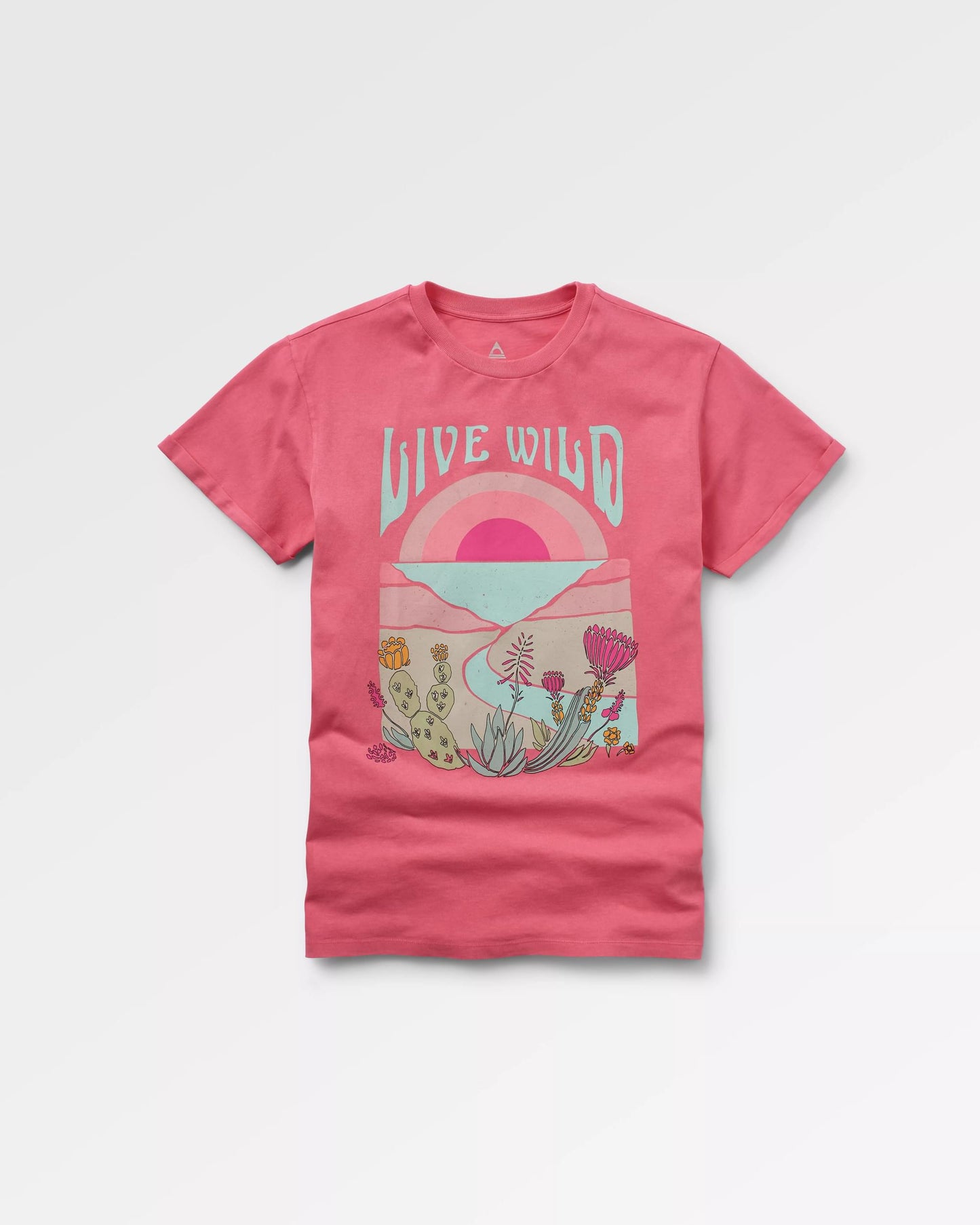 Live Wild Recycled Cotton T-Shirt - Soft Rose