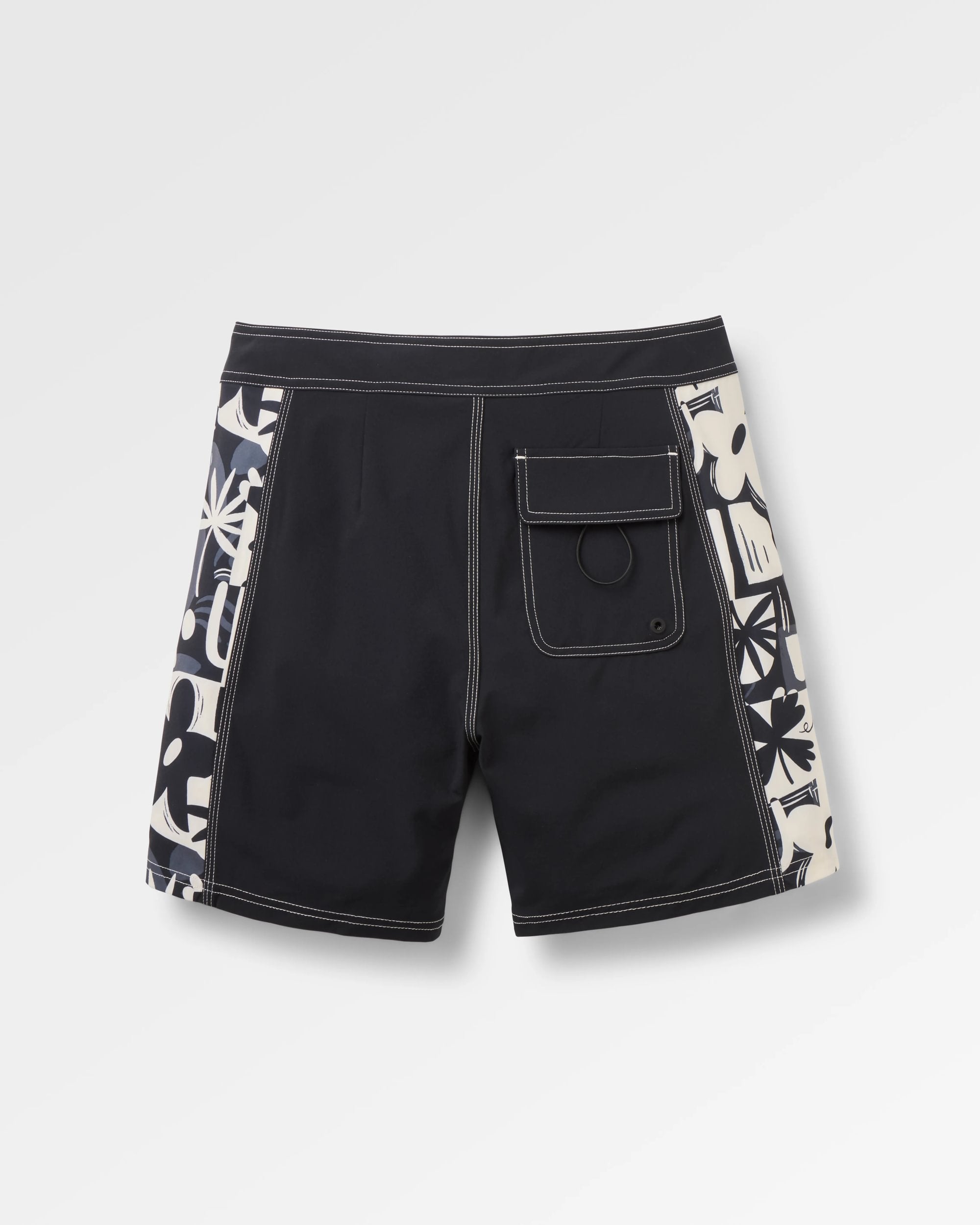 Rialto Boardshort - Black - Flatlay