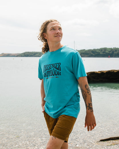 Yuca Recycled Cotton T-Shirt - Blue Pool