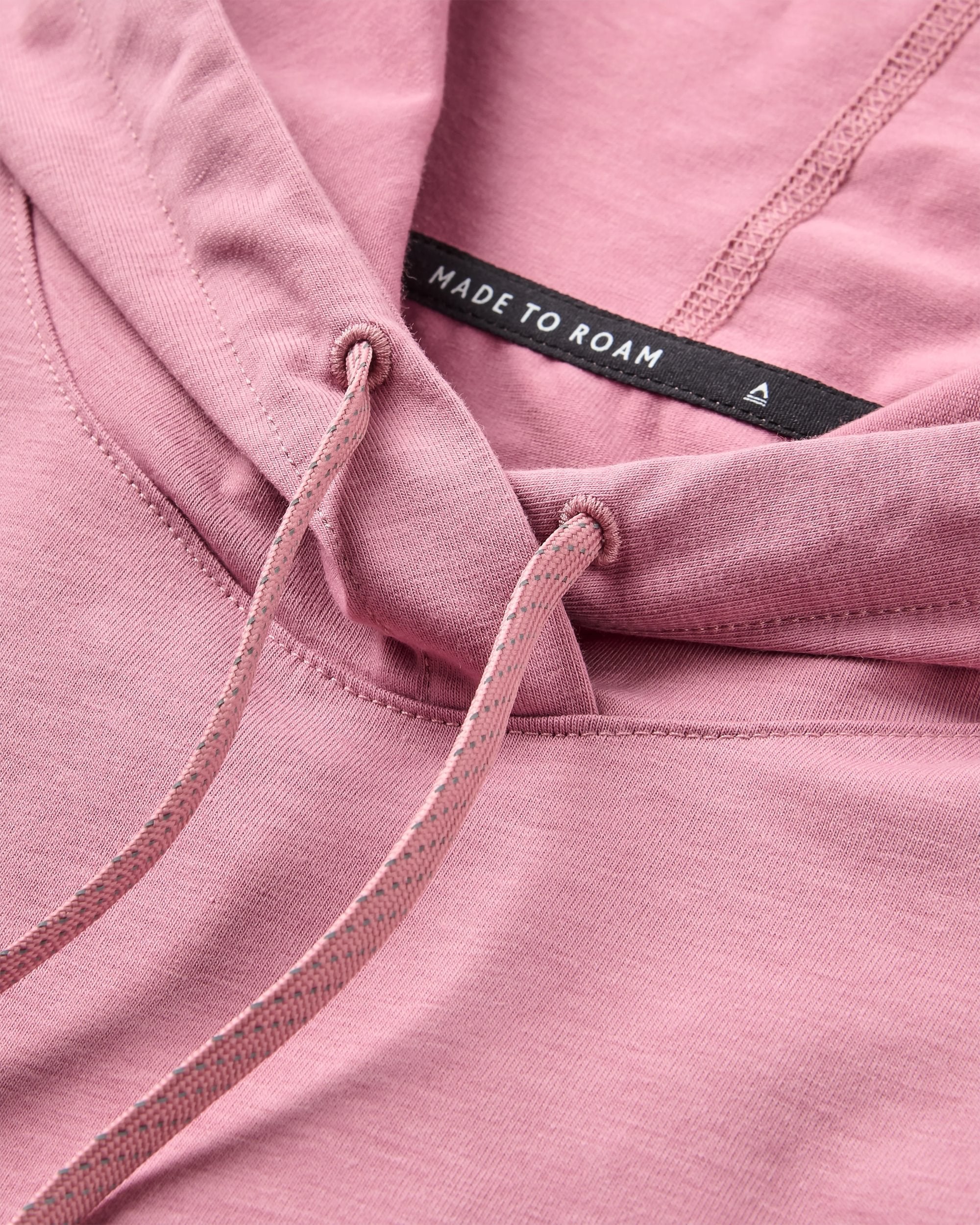 Roamscreen UPF50 Women's Hoodie - Pink Haze - Flatlay