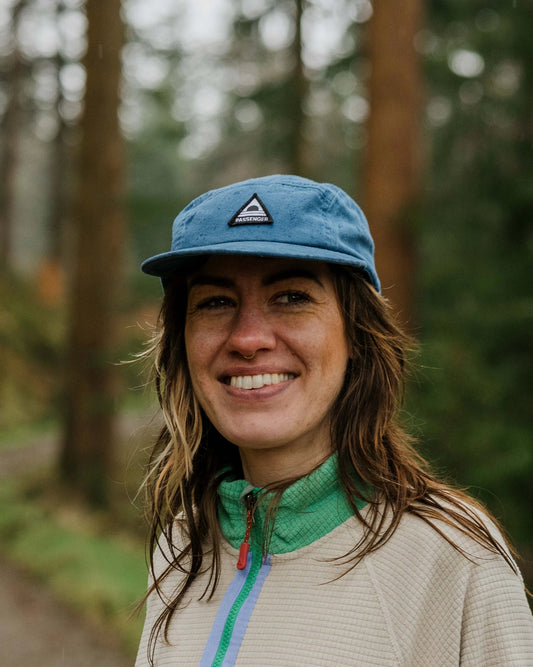 Womens_Fixie Recycled 5 Panel Cap - Tidal Blue