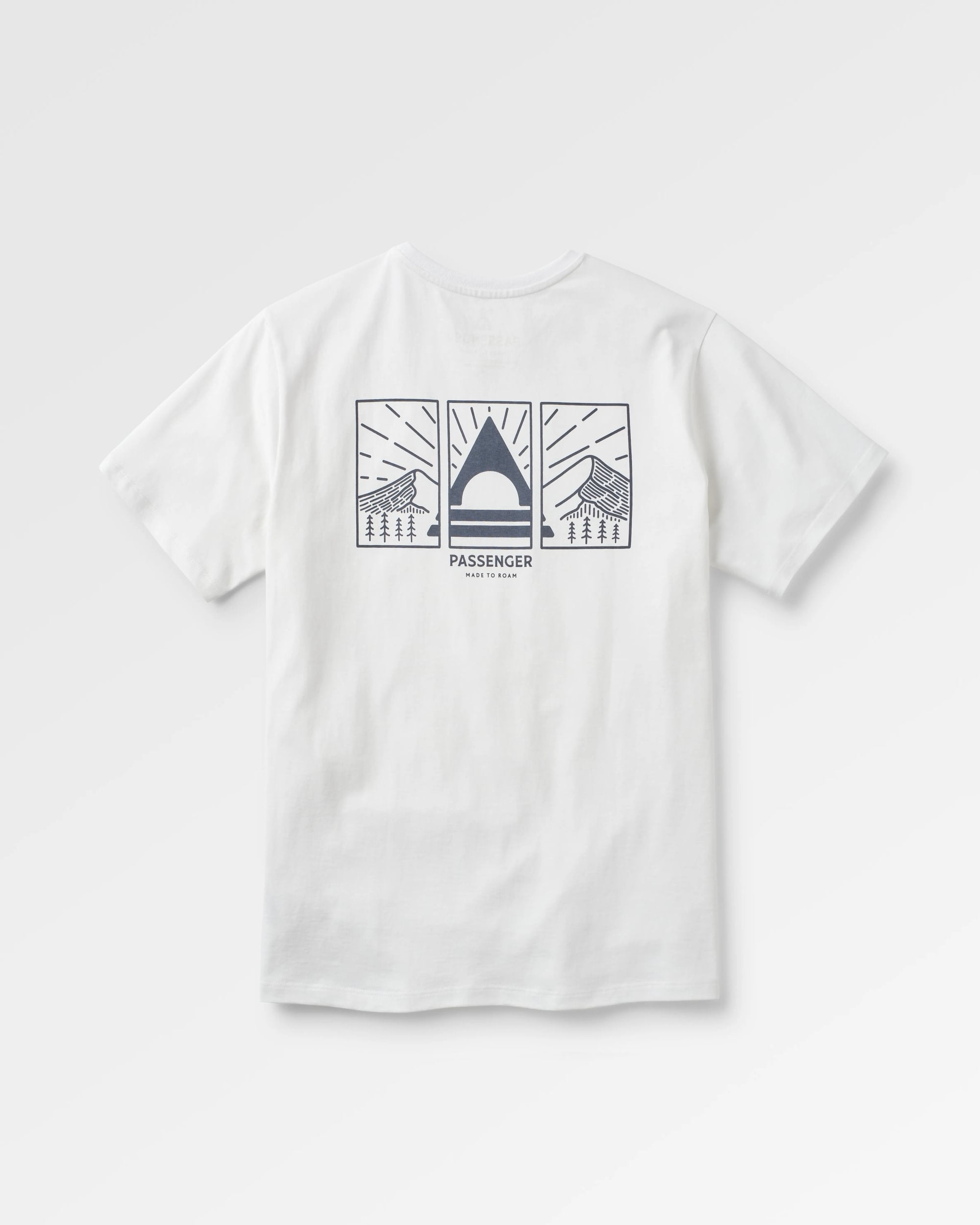 Maverick Recycled Cotton T-Shirt - White - Flatlay