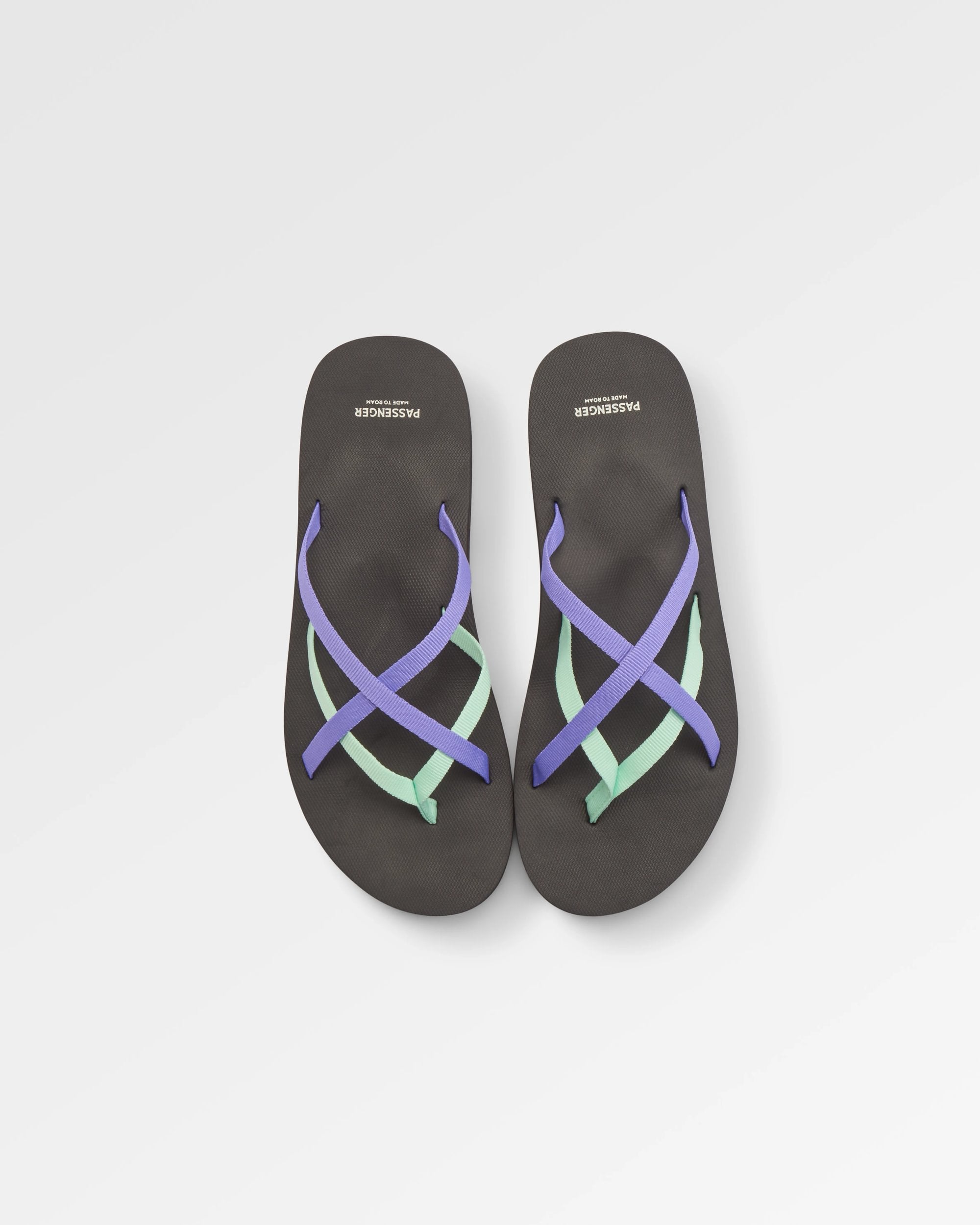 Siren Sandal - Retro Purple/Spearmint - Flatlay