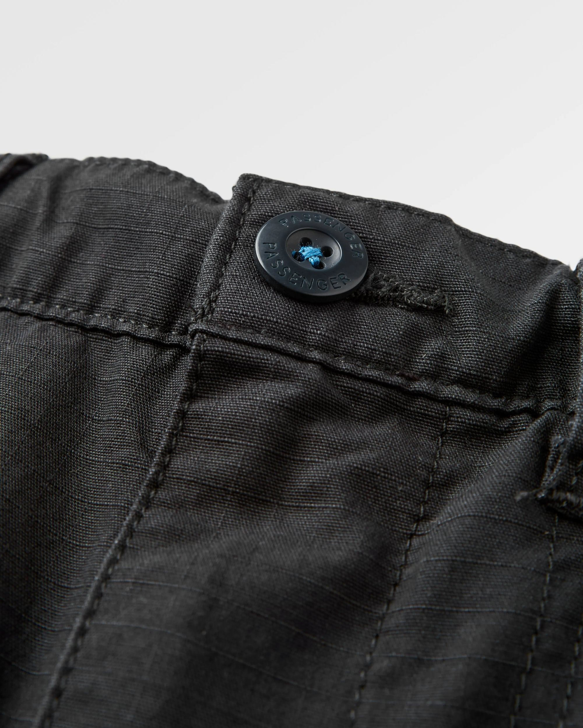 Rif-Raf Ripstop Trouser - Black - Flatlay