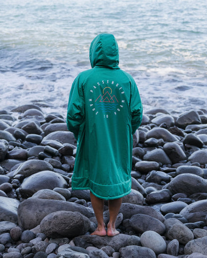 Escapism Recycled Sherpa Lined Changing Robe - Greenlake - Lifestyle