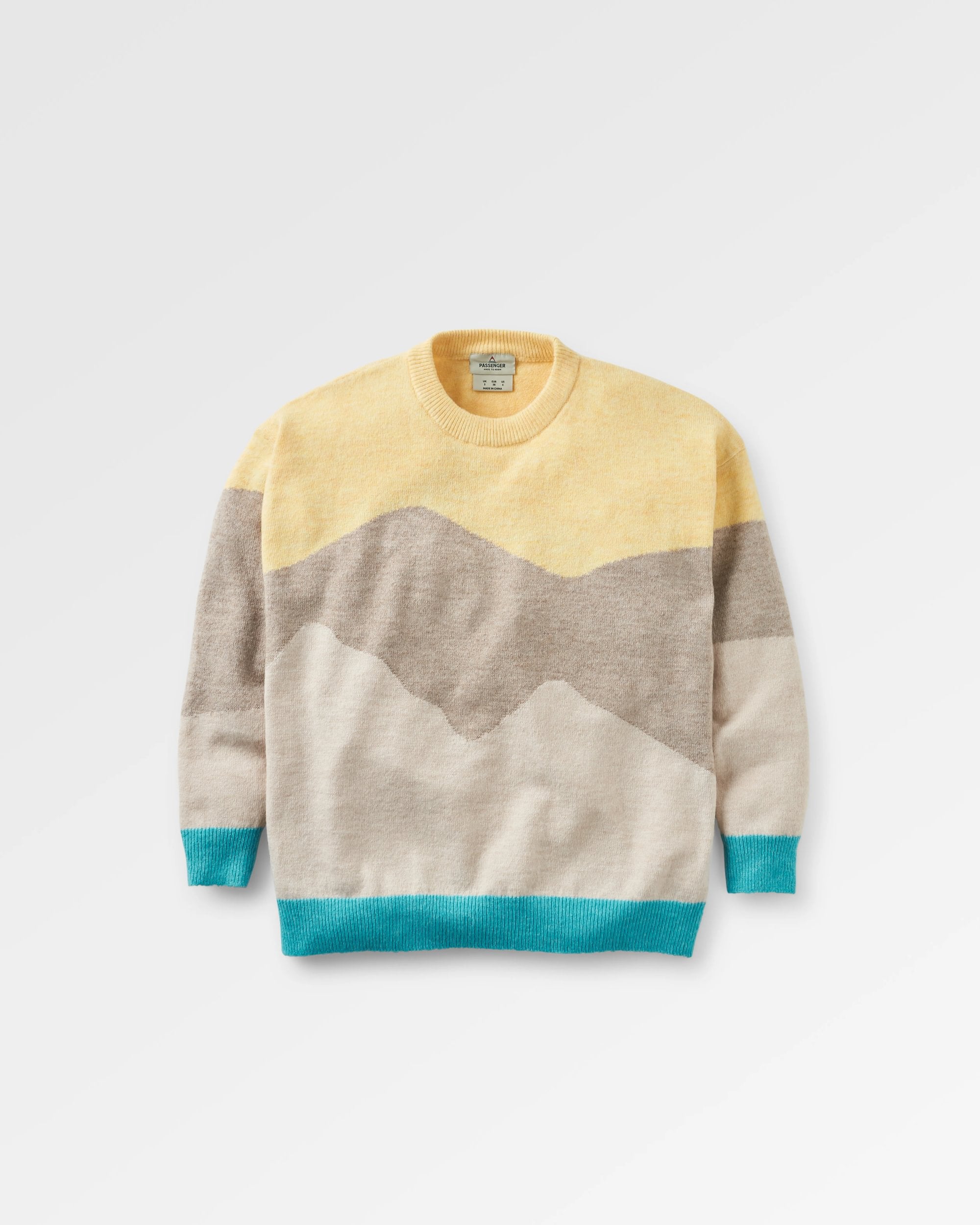 Scenic 'Light' Knitted Jumper - Scenic Yellow - Flatlay