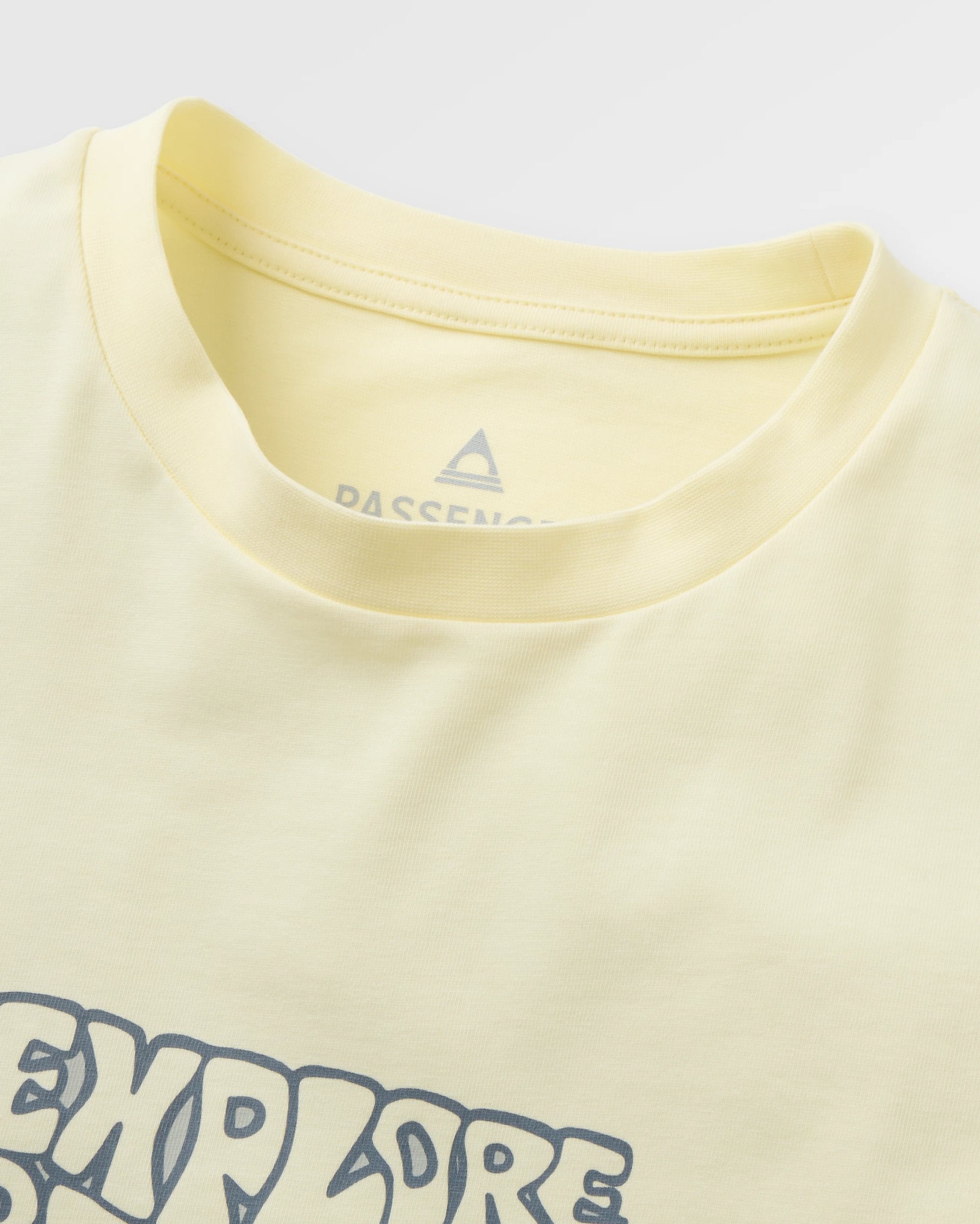 Beyond Relaxed Fit T-Shirt - Pale Yellow - Flatlay