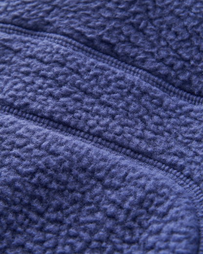 Ventura 1/2 Zip Recycled Sherpa Fleece - Purple Indigo