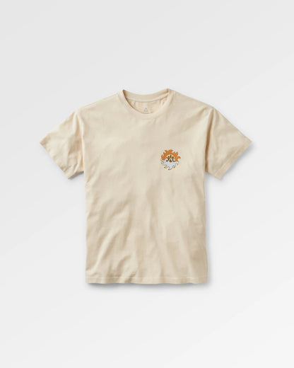 Dune Recycled Cotton Relaxed Fit T-Shirt - Birch - Flatlay