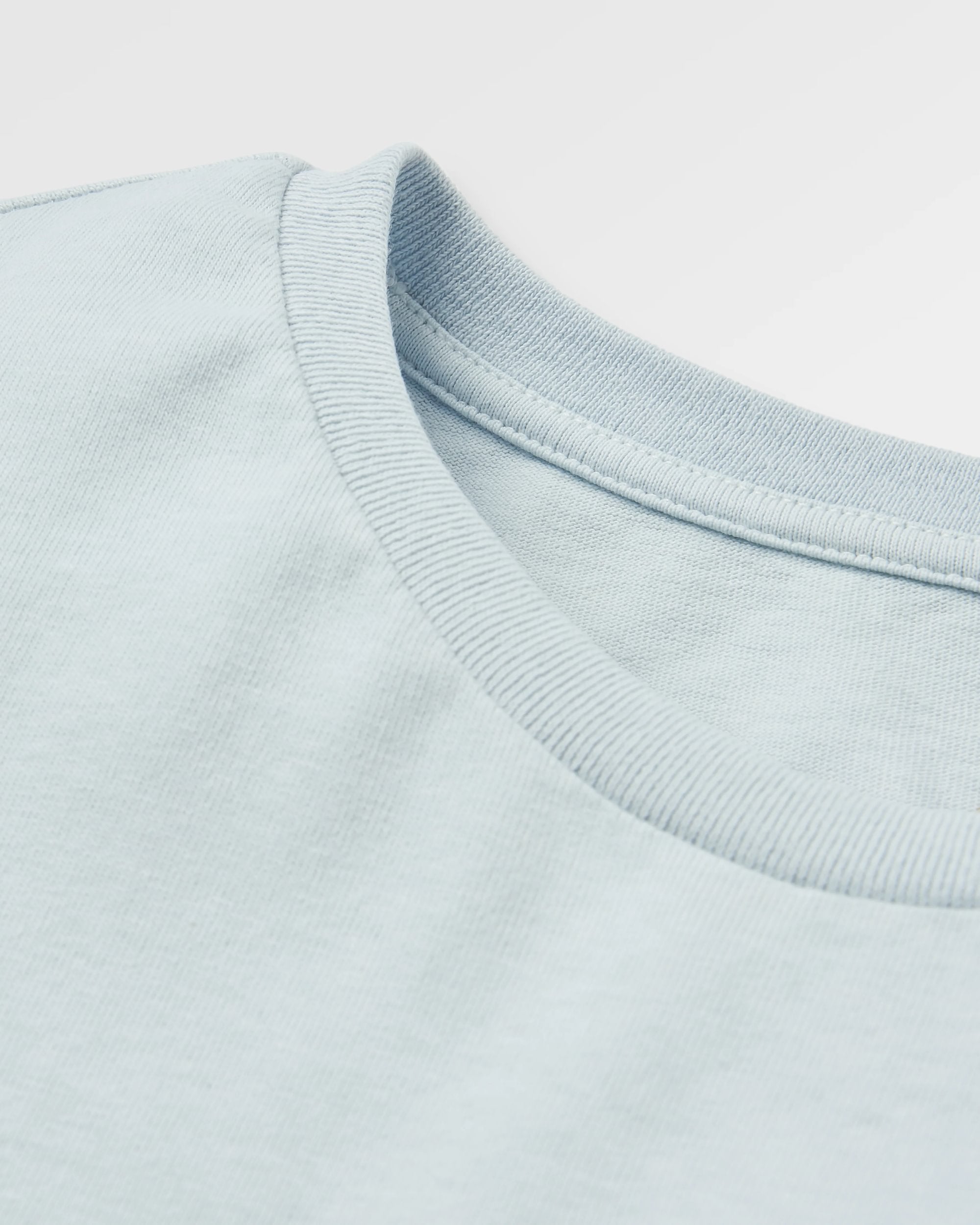 Outsiders Recycled Cotton T-Shirt - Ice Blue - Flatlay