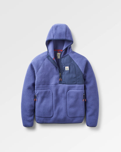 Ventura 1/2 Zip Recycled Sherpa Fleece - Purple Indigo