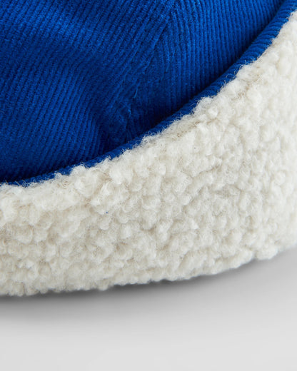 Daytime Recycled Cotton Sherpa Lined Hat - Azure Blue