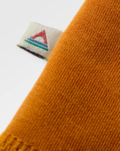 Camp Wild Lightweight Merino Blend T-Shirt - Retro Orange - Flatlay