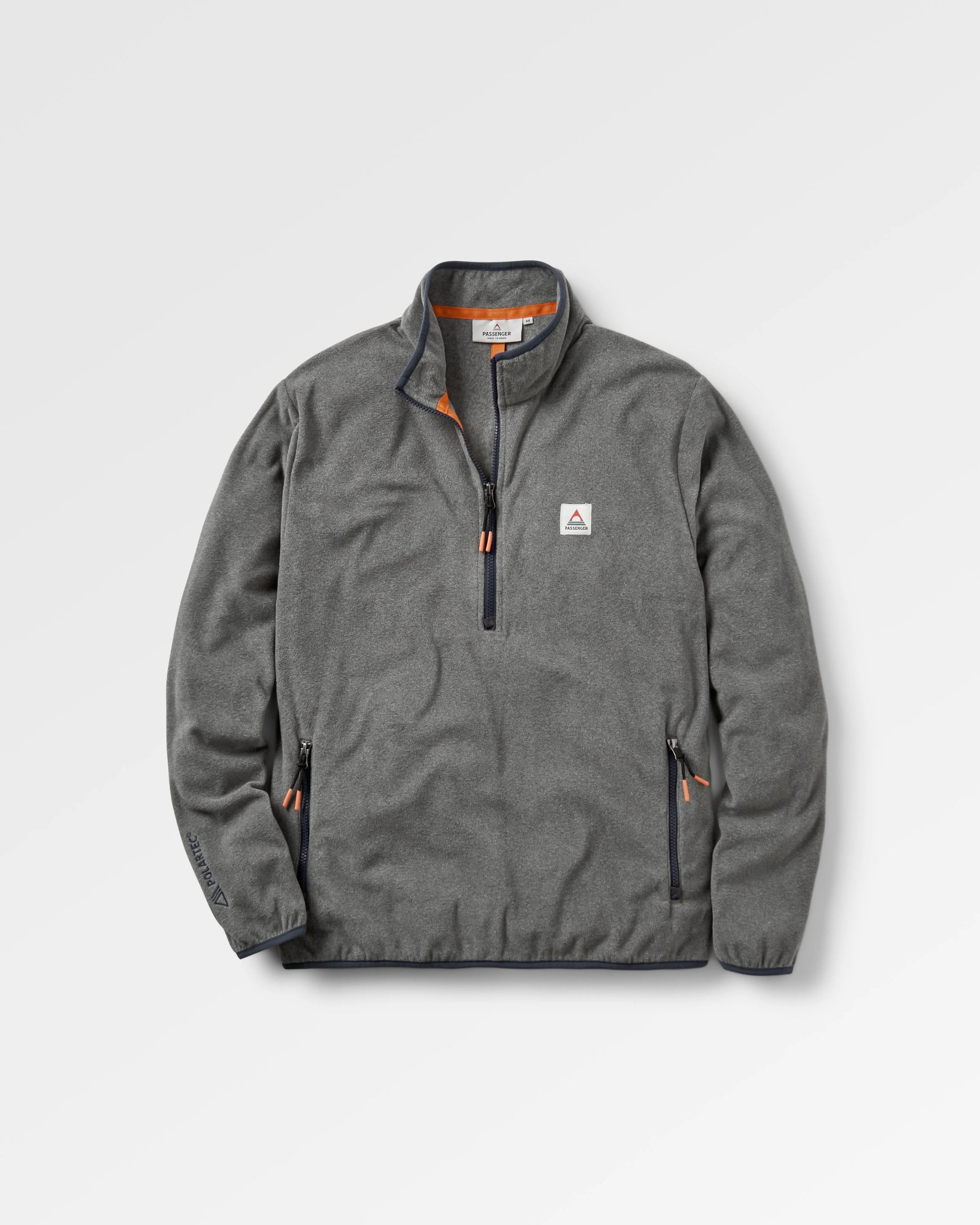 Switchback Micro Polartec® Fleece - Grey Marl 2 - Flatlay