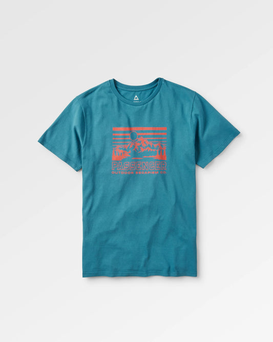 Alp Recycled Cotton T-Shirt - Blue Steel