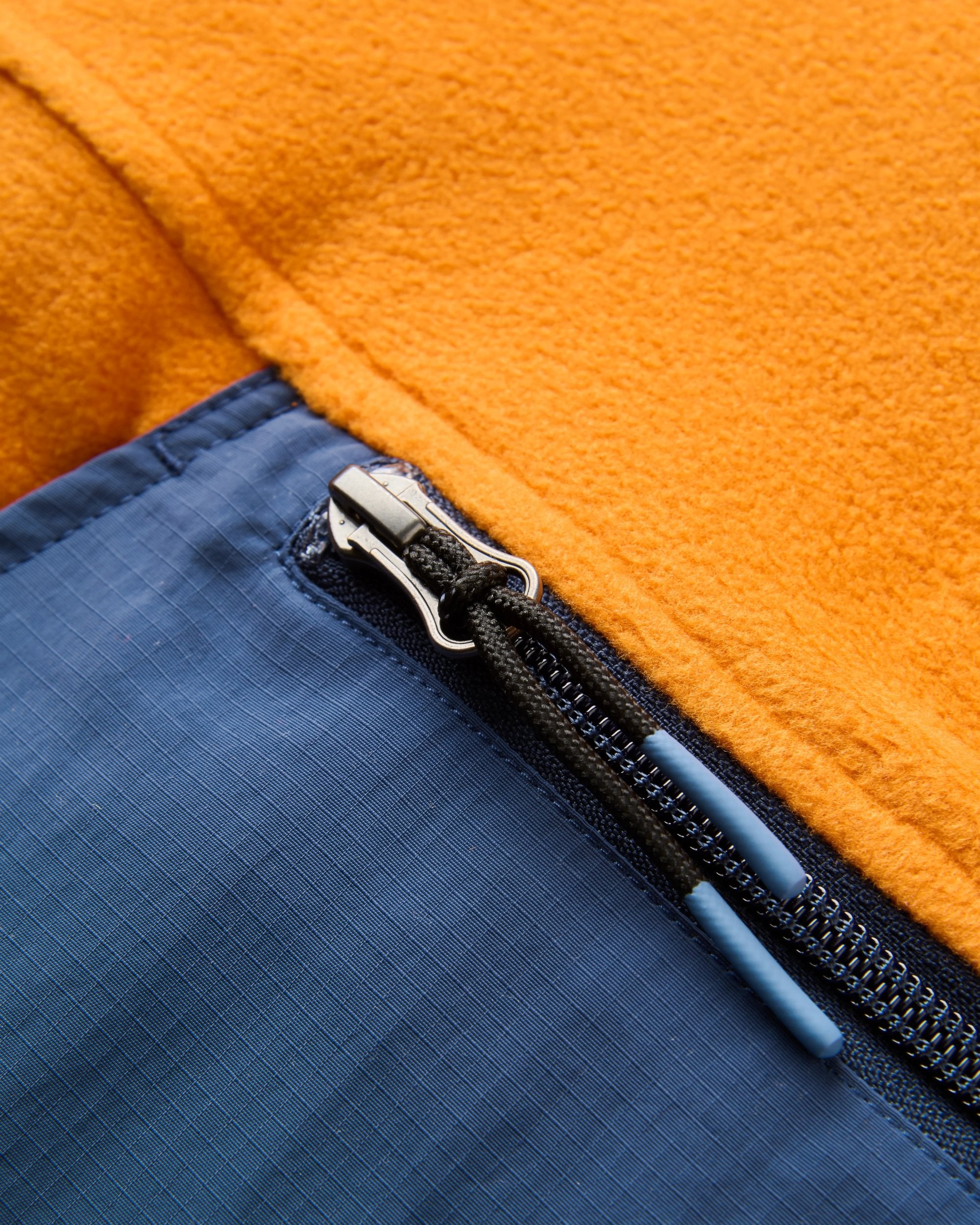 Alexander Hooded Polartec® Fleece - Sunrise Orange - Flatlay