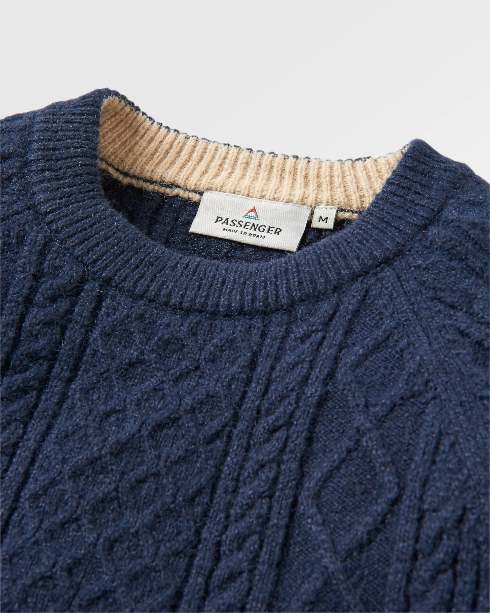 Sandbar Cable Knitted Jumper - Rich Navy