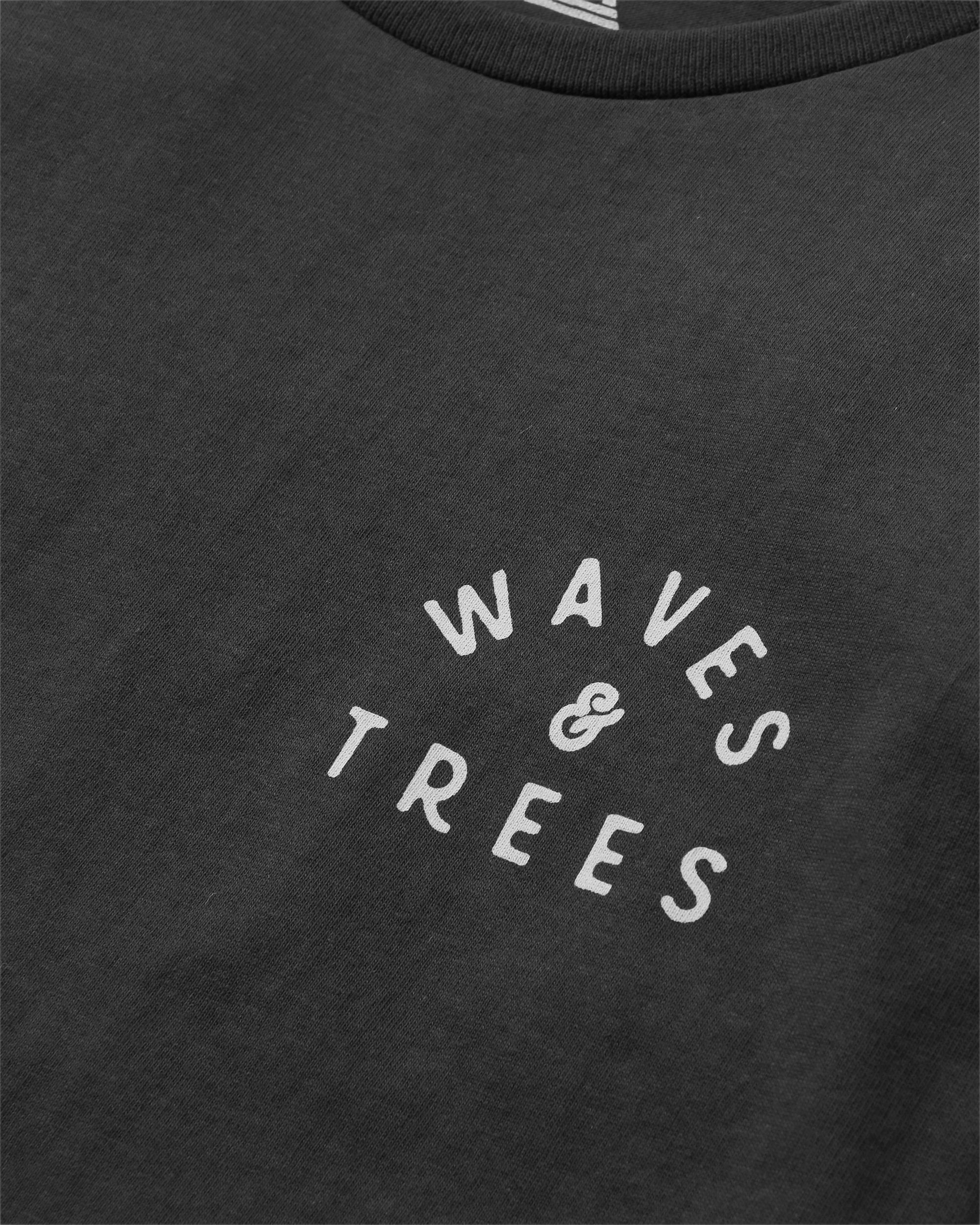 Penida Recycled Cotton T-Shirt - Black - Flatlay