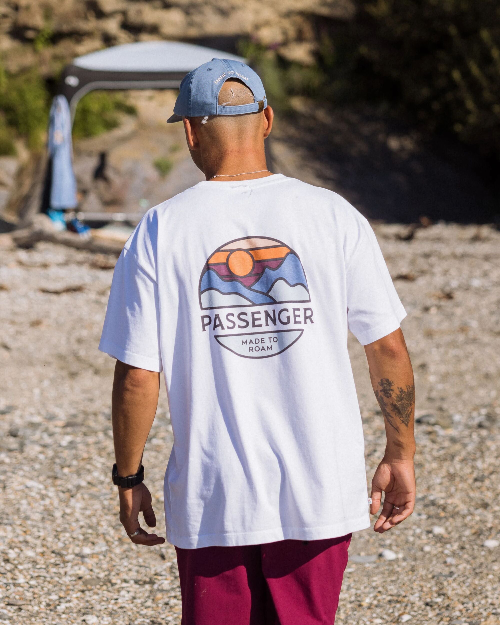 Laidback Recycled Cotton Relaxed Fit T-Shirt - White - Lifestyle